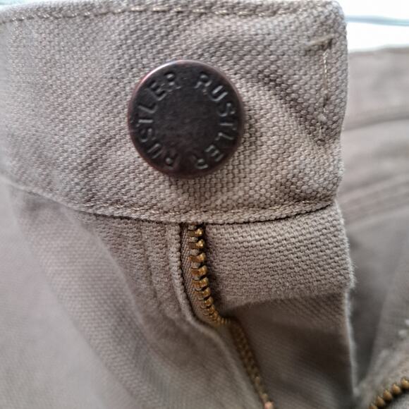 Rustler Men's Work Pants Light Tan Size 38x32 - Picture 6 of 8